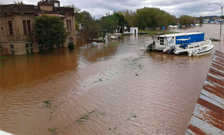 Inundaciones en el norte de Uruguay